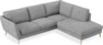 Madison Lux - 2-sits soffa med divan höger - Vit