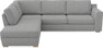 Friday - 2,5-sits soffa med divan vänster - Grå