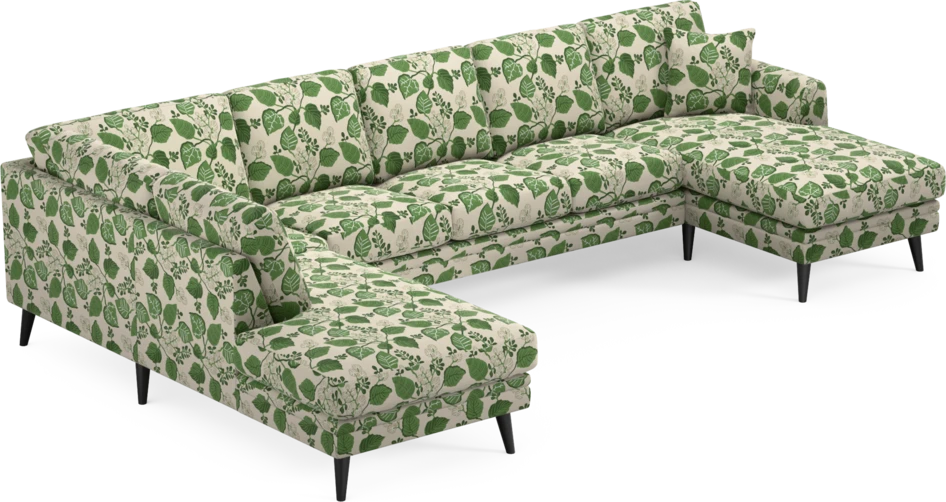 Eden - 3-sits soffa med divan vänster och schäslong höger - Flerfärgad