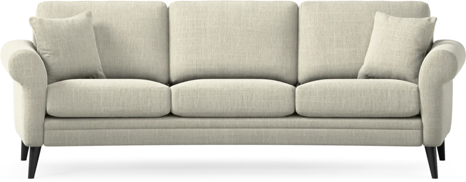 Eden - 3-sits soffa svängd - Beige
