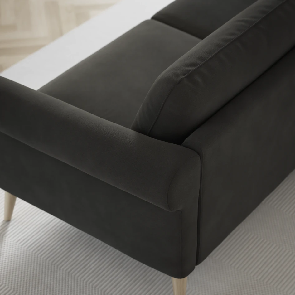 Bridge - 3-sits soffa med schäslong vänster och divan höger - Grå