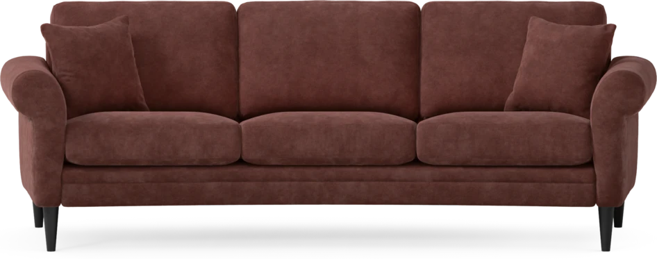 Eden - 3-sits soffa svängd - Röd