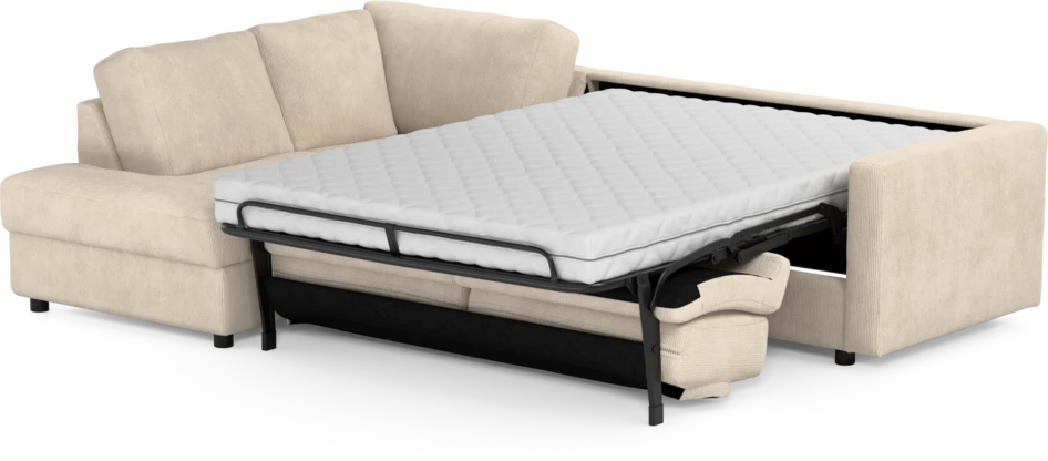 Lindö - Bäddsoffa 2,5-sits med divan - Beige