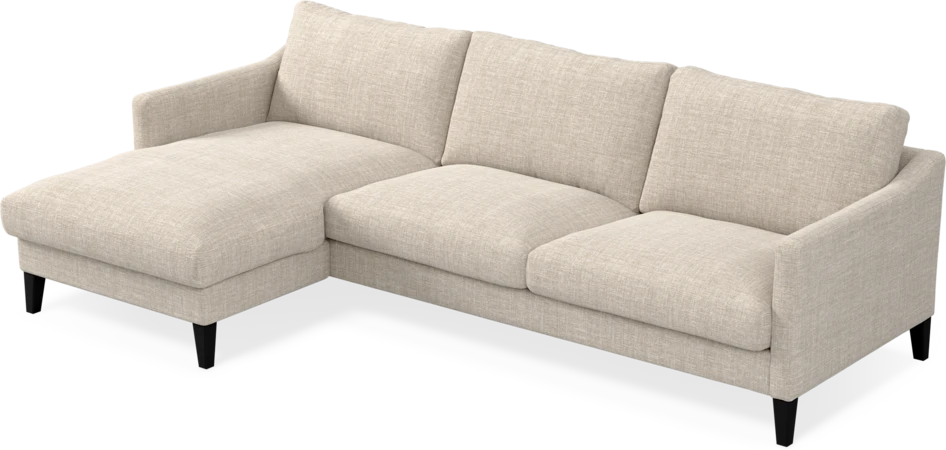 Winston - 3-sits soffa med schäslong, vändbar - Beige