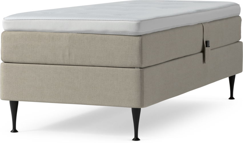 Delux Sense - Ställbar säng, enkelsäng med bäddmadrass och sängben