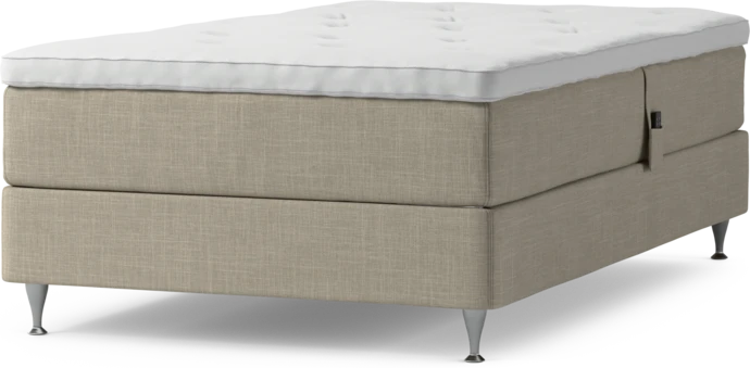 Delux Dream, Ställbar säng, enkelsäng med bäddmadrass och sängben