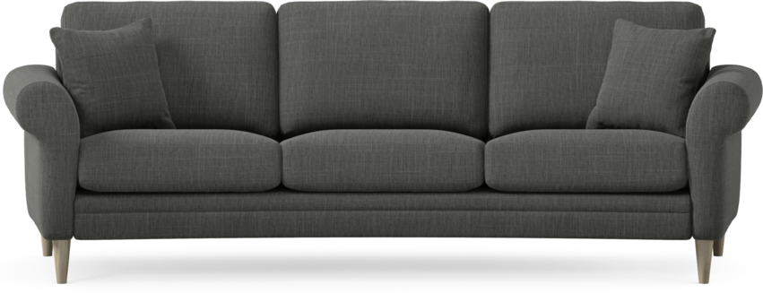 Eden - 3-sits soffa svängd - Grå