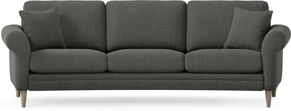 Eden - 3-sits soffa svängd - Grå