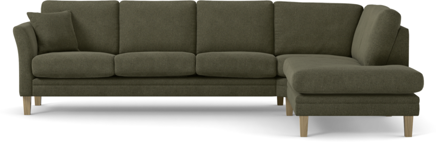 Eden - 3-sits soffa med divan - Grön