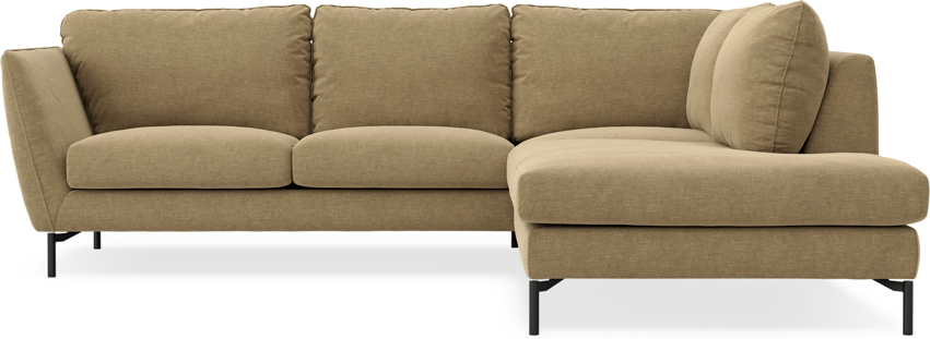 Madison - 2-sits soffa med divan höger - Brun