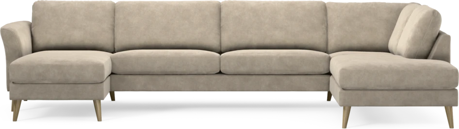 Bridge - 3-sits soffa med schäslong vänster och divan höger - Beige