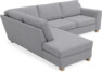 Friday - 2,5-sits soffa med divan vänster - Grå
