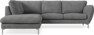 Madison Lux - 2-sits soffa med divan vänster - Vit