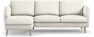 Madison Lux - 2-sits soffa med schäslong vänster - Beige