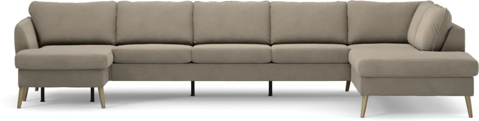 County - 4-sits soffa med schäslong vänster och divan höger - Beige