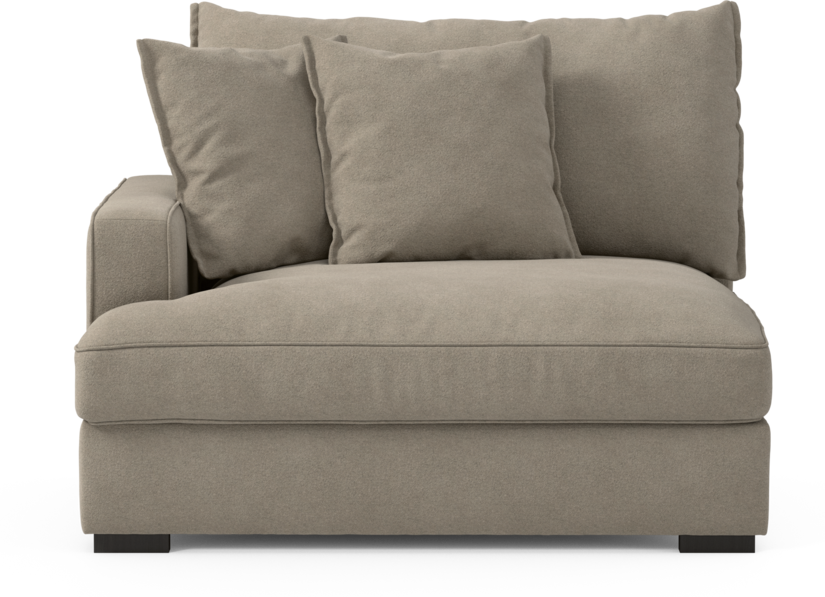 Rossi - 1,5-sits med armstöd vänster - Beige