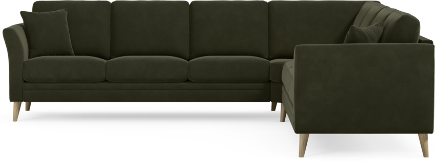 Eden - Hörnsoffa, 3+3-sits - Grön