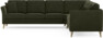 Eden - Hörnsoffa, 3+3-sits - Grön