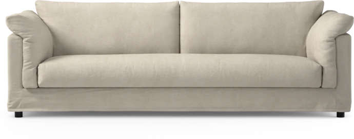 Cherrie, 4-sits soffa, hel dyna och kappa