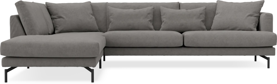 Harper - 3-sits soffa med divan vänster - Grå