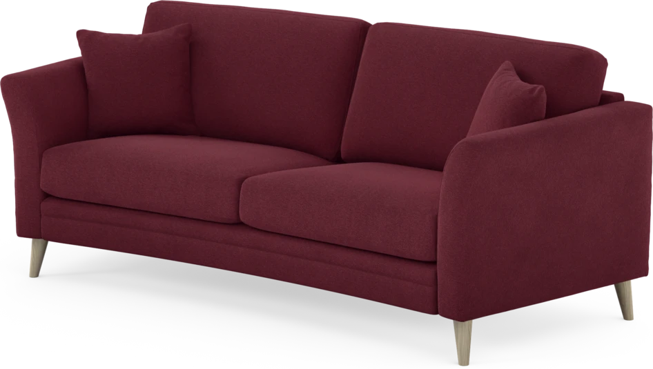 Eden - 2,5-sits soffa svängd - Röd