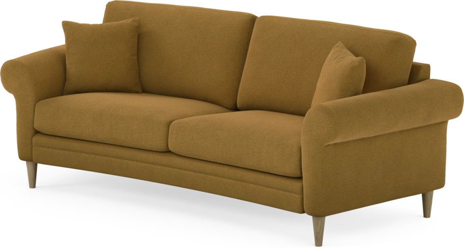 Eden - 2,5-sits soffa svängd - Gul