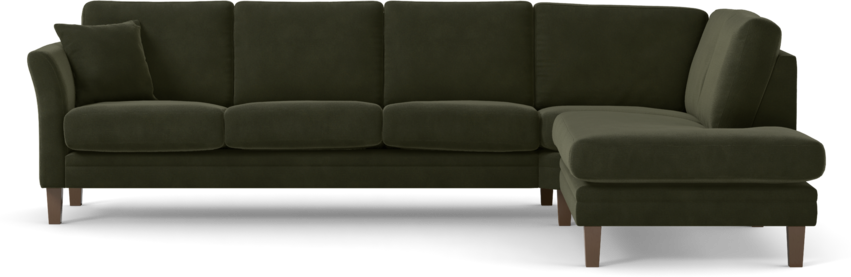 Eden - 3-sits soffa med divan - Grön