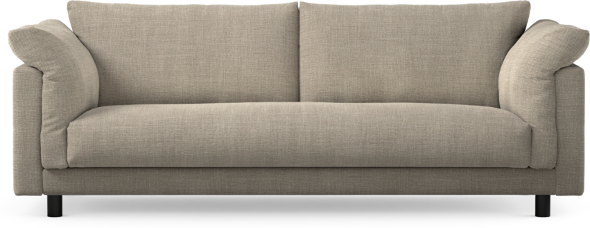 Cherrie - 3-sits soffa, hel dyna, fast klädsel - Beige