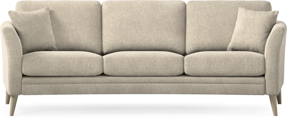 Eden - 3-sits soffa svängd - Beige