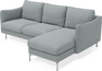 Madison Lux - 2-sits soffa med schäslong höger - Turkos