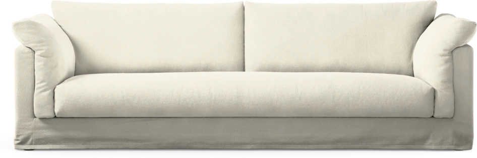 Cherrie Klädsel - Klädsel till 4-sits soffa, hel dyna - Vit