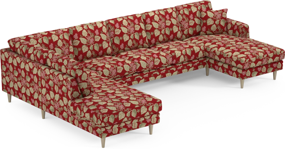 Eden - 3-sits soffa med divan vänster och schäslong höger - Flerfärgad