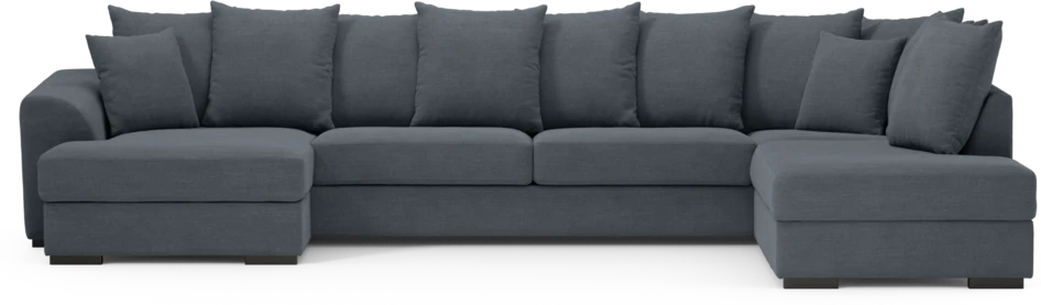 Town - 3-sits soffa med divan höger och schäslong vänster - Blå
