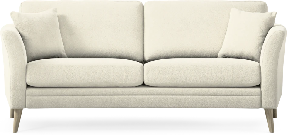 Eden - 2,5-sits soffa svängd - Vit