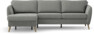 County - 3-sits soffa med flyttbar schäslong - Grå