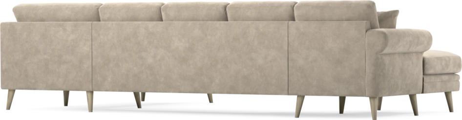Eden - 3-sits soffa med schäslong vänster och divan höger - Beige