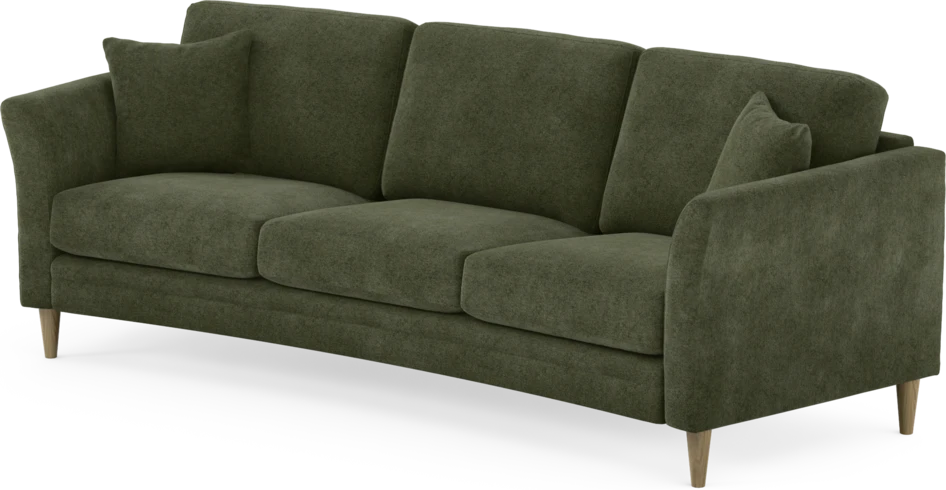 Eden - 3-sits soffa svängd - Grön