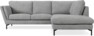 Madison - 2-sits soffa med divan höger - Vit