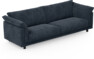 Cherrie - 4-sits soffa, fast klädsel - Blå