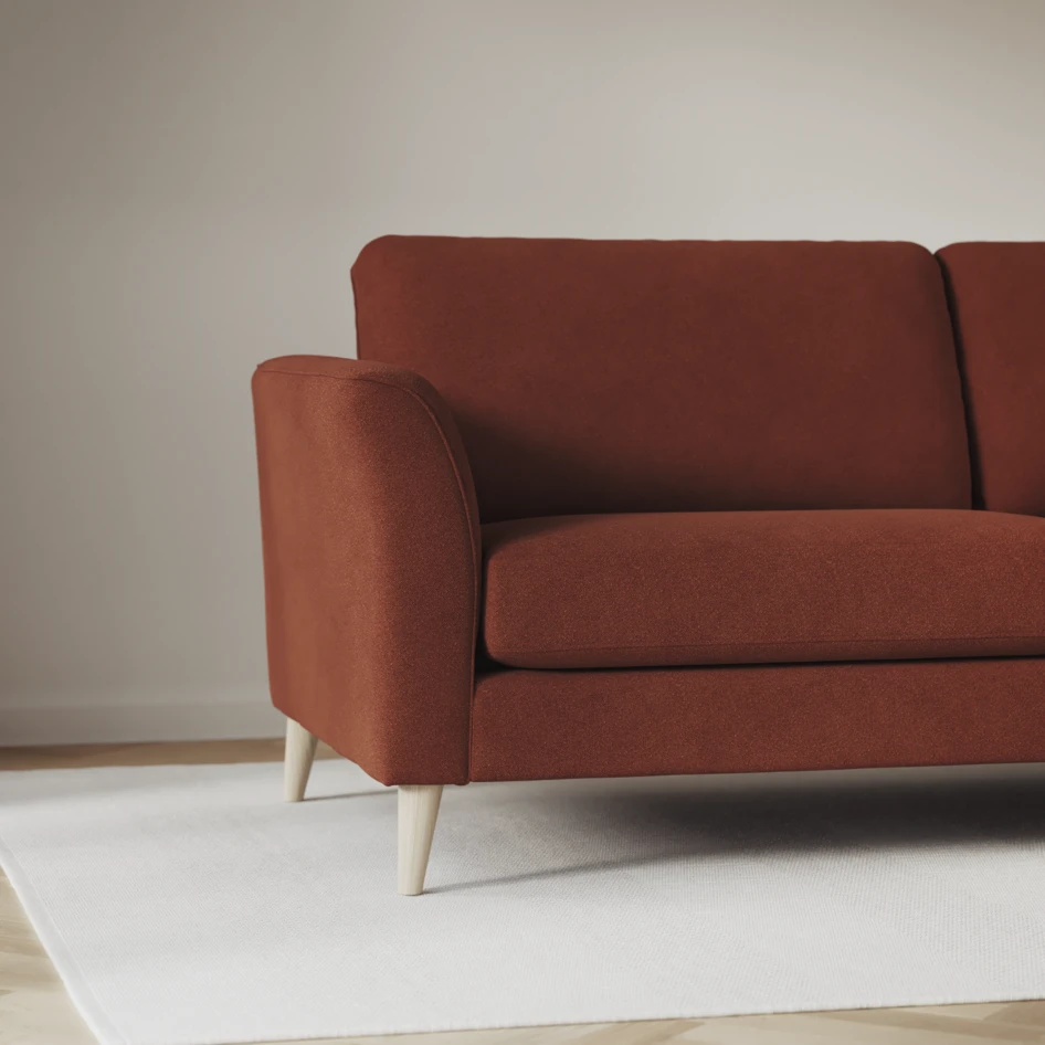 Bridge - 3-sits soffa med schäslong vänster och divan höger - Orange