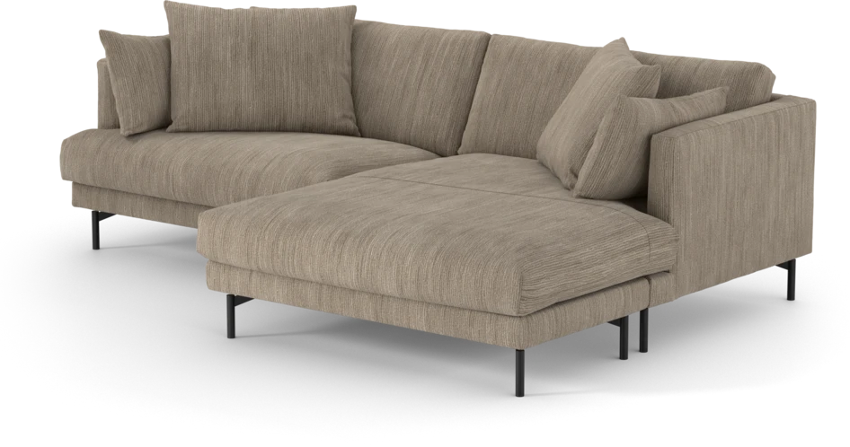 Harper - 4-sits med schäslong XL höger - Beige