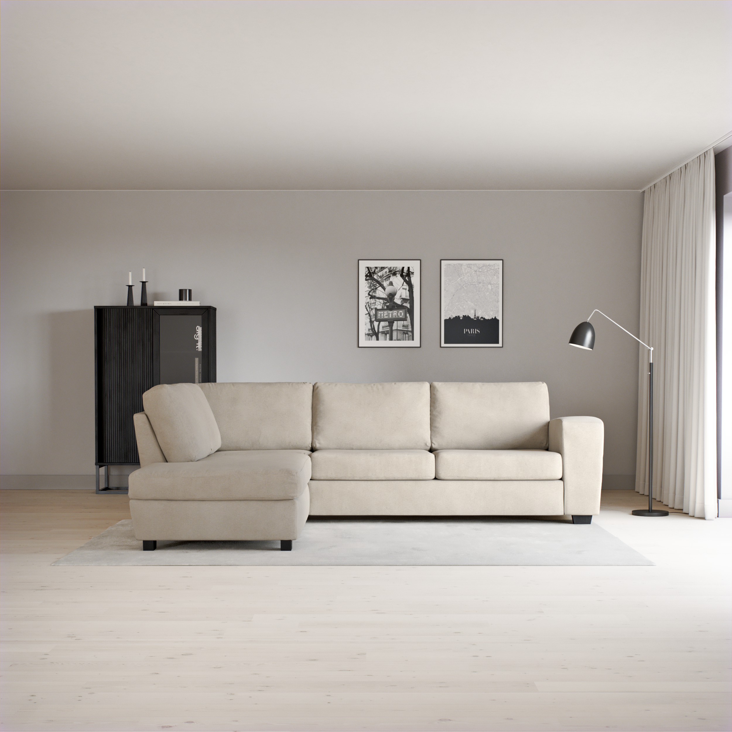 Friday - 2,5-sits soffa med divan vänster - inspiration
