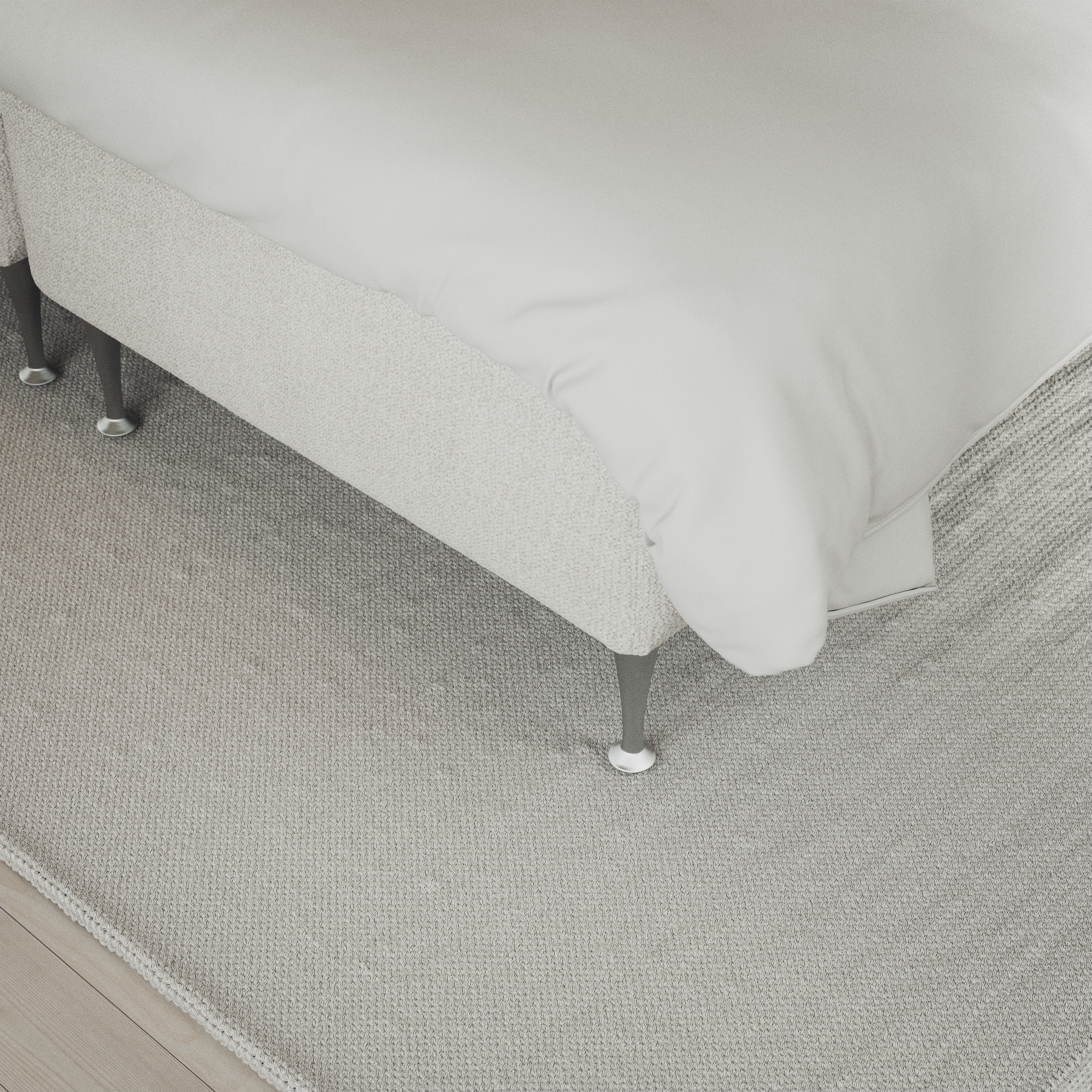 Delux Exclusive - Kontinentalsäng, enkelsäng 120 cm med bäddmadrass och sängben - inspiration