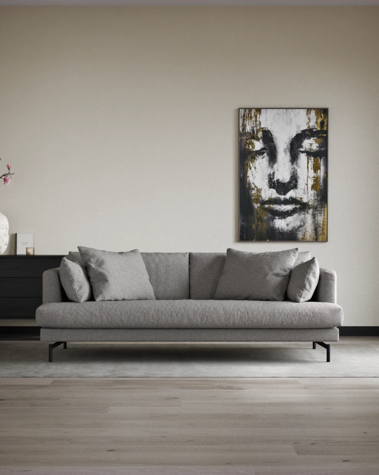 Harper - 3-sits soffa, hel dyna - inspiration