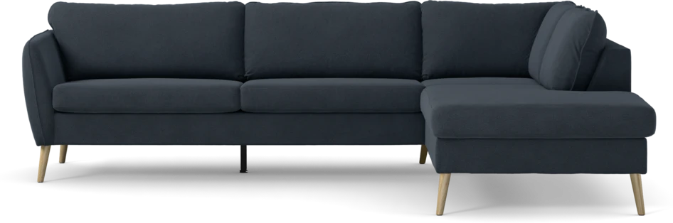County - 2,5-sits soffa med divan höger - Blå