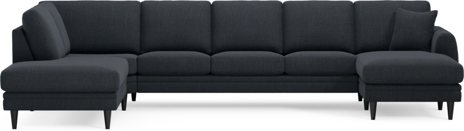 Eden - 3-sits soffa med divan vänster och schäslong höger - Blå