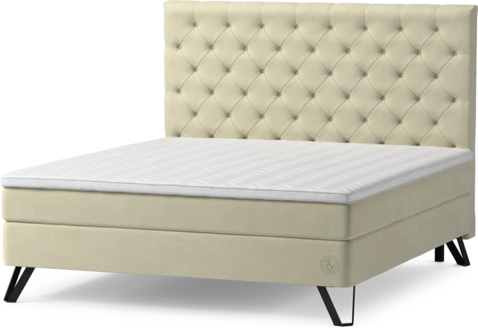 Saltskär Comfort, Kontinentalsäng, dubbelsäng med bäddmadrass Comfort och sängben