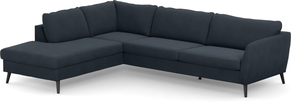 County - 2,5-sits soffa med divan vänster - Blå