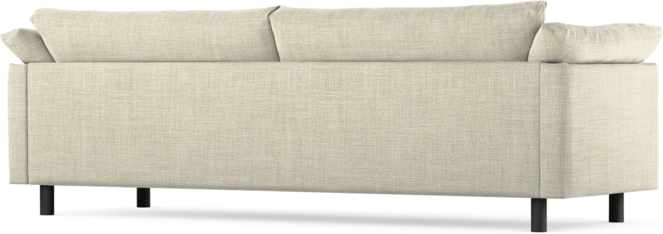 Cherrie - 4-sits soffa, hel dyna, fast klädsel - Beige