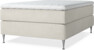 Delux Exclusive - Kontinentalsäng, enkelsäng 140 cm med bäddmadrass - Beige